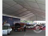 Tente de réception Professionnelle EventZone 30x30 m PVC, Blanc