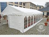 Tente de réception Professionnelle EventZone 6x12m PVC, Blanc