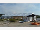 Profesjonalny namiot imprezowy EventZone 8x15m PVC, Biały