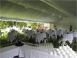 Tendone per feste Professionale EventZone 9x18m PVC, Bianco