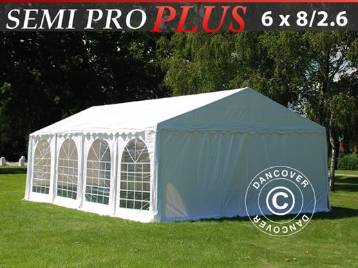 Tente de réception Semi PRO Plus 6x8 m PVC