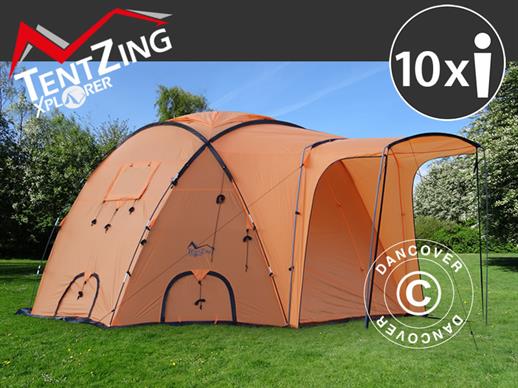 Campamento base, TentZing®, 10 personas, Naranja/Gris oscuro