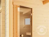 Sauna cabine Levi em madeira, 4x2,2m, 8,26m², Natural
