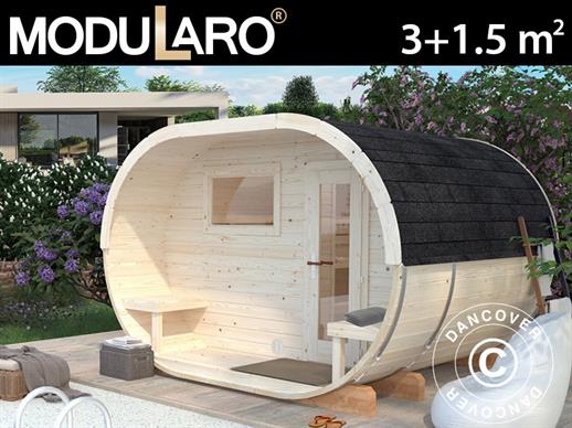 Saunatønde, Ø3,28x2,7x2,5m, 3,0+1,5m², Natur