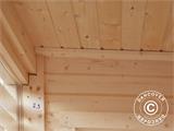 Cabina sauna in legno Finnhaus Wolff, 3,29x2,29x2,61m, Naturale