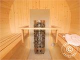Sauna a botte Finnhaus Wolff, Ø2,05x2,8x2,1m, Naturale