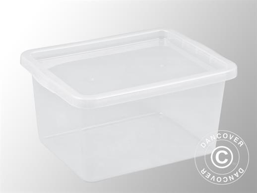 Aufbewahrungsbox, Basic, 39,5x59,5x31,1cm, 5 St., durchsichtig
