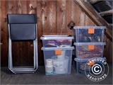 Storage Box, TopStore, 39,6x50,7x43, 2cm, 5 pcs., Clear
