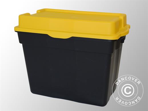 Hochleistungsfähige Aufbewahrungsbox, Elephant XXL, 80x51x62cm, schwarz/gelb