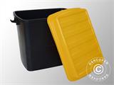 Hochleistungsfähige Aufbewahrungsbox, Hippo, 76x54x71cm, schwarz/gelb