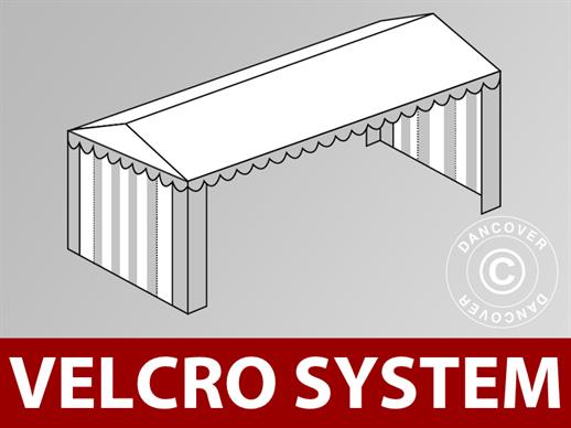 Copertura del tetto in Velcro per il tendone Plus 4x10m, Bianco/Grigio