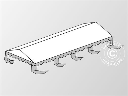 Copertura del tetto per il Tendone per feste Original 4x8m PVC, Bianco/Grigio