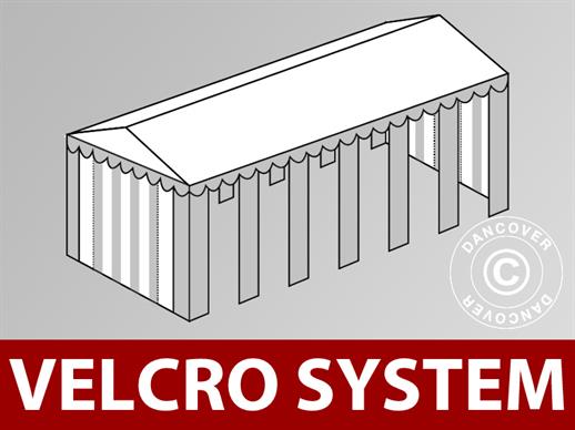 Copertura del tetto in Velcro per il tendone Exclusive 5x12m, Bianco/Grigio
