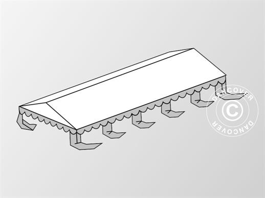 Dachplane für das Partyzelt Original 4x10m PVC, Weiß/Grau