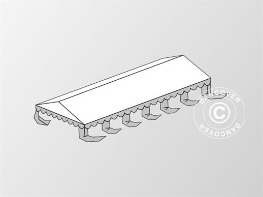 Dachplane für das Partyzelt Exclusive 5x12m PVC, Weiß/Grau