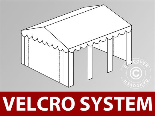 Dakbedekking met Velcro voor Partytent SEMI PRO Plus 3x6m, Wit