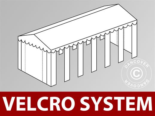 Copertura del tetto in Velcro per il tendone SEMI PRO Plus CombiTents® 6x12m, Bianco