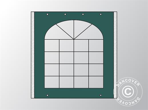 Parede lateral c/ janela para Tenda para festas UNICO, PVC/Poliéster, 2m, Verde Escuro