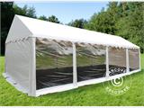 Sidewall kit with Panorama windows for marquee Original, 5x8m, White