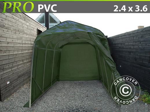 Tenda garage PRO 2,4x3,6x2,4 m PVC, Verde