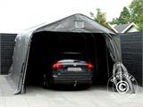 Tente Abri Garage PRO 3,6x4,8x2,68m, PE, Gris