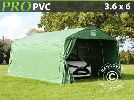 Tenda garage PRO 3,6x6x2,7 m PVC, verde