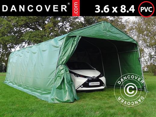 Namiot garażowy PRO 3,6x8,4x2,68m PCV, zielony