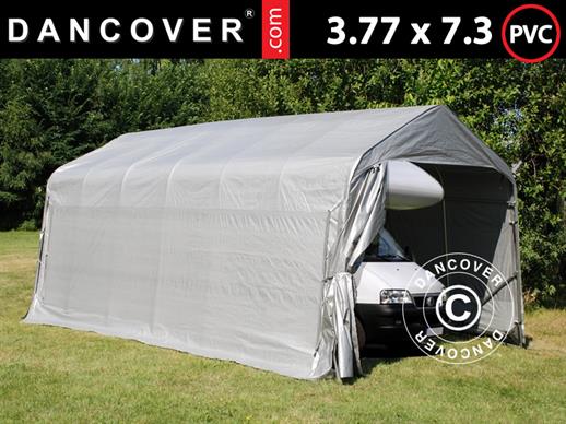 Portable Garage PRO 3.77x7.3x3.18 m PVC, Grey