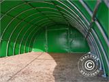 Tunnel agricole 9,15x20x4,5m, PVC, Vert