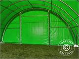Tunnel agricole 9,15x20x4,5m, PVC, Vert