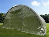 Carpa agrícola 9,15x12x4,5m, PE con panel tragaluz de techo, Verde