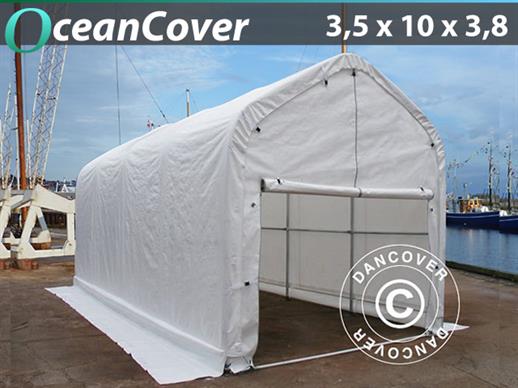 Boat shelter Oceancover 3.5x10x3x3.8 m, White
