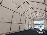 Tente de stockage Oceancover 5,5x20x4,1x5,3m, PVC, Blanc