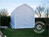 Tente de Stockage multiGarage 4x14x4,5x5,5m, Blanc