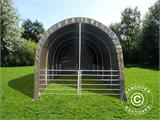 Livestock shelter 3x6x2.8 m, PVC, Green