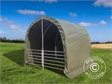 Livestock shelter 3x3x2.8 m , PVC, Green