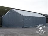 Tente de stockage Titanium 7x14x2,5x4,2m, Blanc/Gris