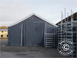Carpa de almacén grande Titanium 7x7x2,5x4,2m, Blanco/Gris