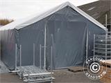 Noliktavas telts Titanium 6x12x3,5x5,5m, Balts/Pelēks