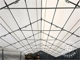 Capannone tenda Titanium 8x18x3x5m, Bianco/Grigio