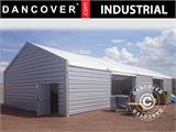 Industriell förvaringshall Alu 10x10x4,52m med skjutport, PVC/Metall, Vit