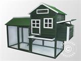 Chicken coop/Hen house, 0.95x2.25x1.43 m, Green/White