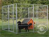 Dog run and kennel, 2.4x2.4x1.8 m, Steel, 5.76 m²