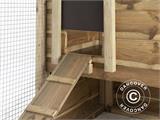 Chicken coop/Rabbit hutch Voldux, 2.58x1.15x1.22 m, 2.97 m², Naturel