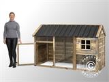 Chicken coop/Rabbit hutch Voldux, 1.98x0.95x1.24 m, 1.88 m², Naturel