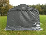 Portable Garage PRO 3.6x8.4x2.68 m PVC, with ground cover, Grey
