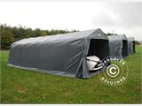 Portable Garage PRO 3.6x8.4x2.68 m PVC, with ground cover, Grey