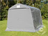 Carpa de almacenamiento PRO 2,4x3,6x2,34m PVC, Gris 