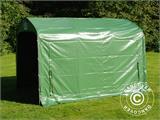 Tenda magazzino PRO 2,4x3,6x2,34m PVC, Verde