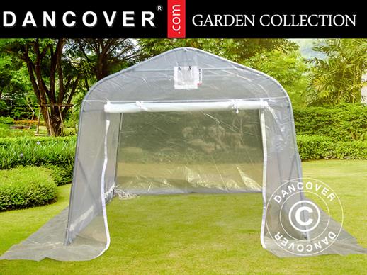 Polytunnel greenhouse, 2.4x3.6x2.4 m, PE, 8.6 m², Transparent